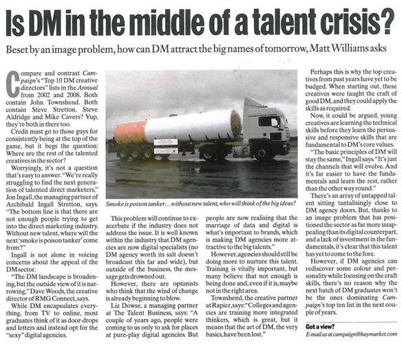 Talent in DM