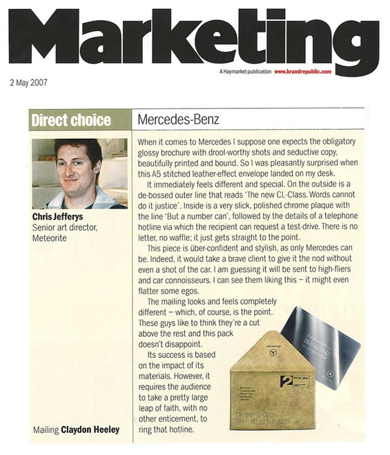 Marketing Magazine PR